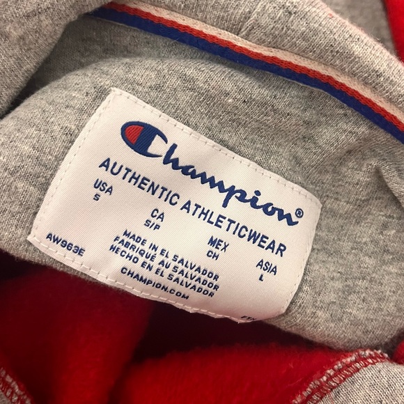 Champion Red Athletic Hoodie - Picture 4 of 6